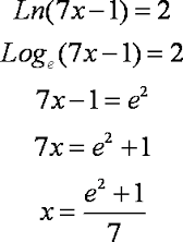 ecuacion log