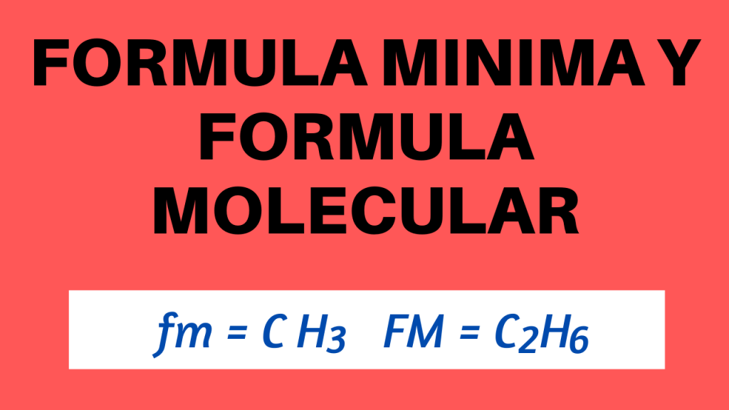 Formula Mínima Y Formula Molecular Ejemplos Química Y Algo Más 6514