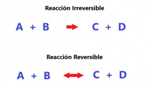 reacciones reversibles e irreversibles